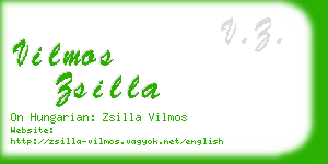 vilmos zsilla business card